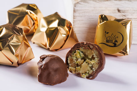 Creamy Pistachio and Walnut Milk Chocolate