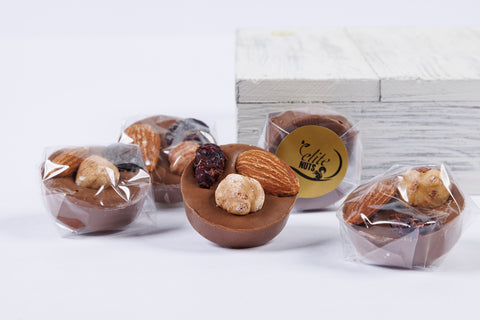 Milk Chocolate Almond, Hazelnut and Raisins