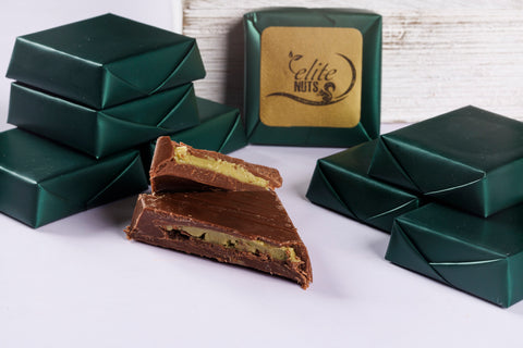 Milk Chocolate Pistachio Nuts and Cream
