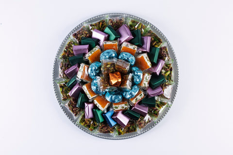 Assorted Nogah, Raha and Chocolate Gift Tray